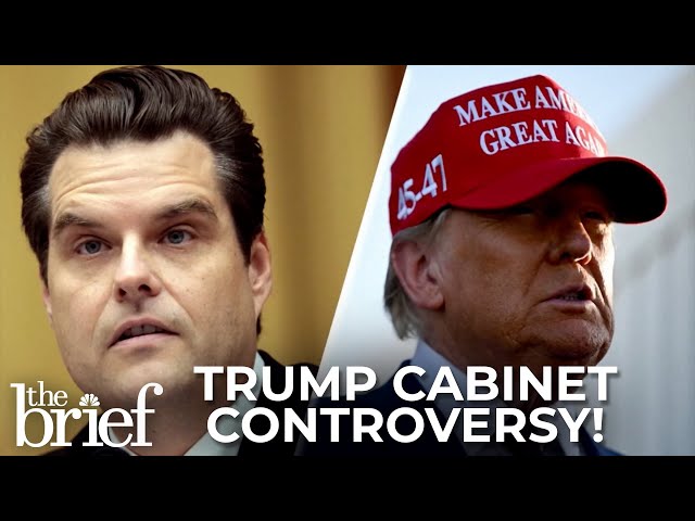 ⁣Trump’s cabinet CONTROVERSIES: Sexual abuse allegations and Gaetz’s exit