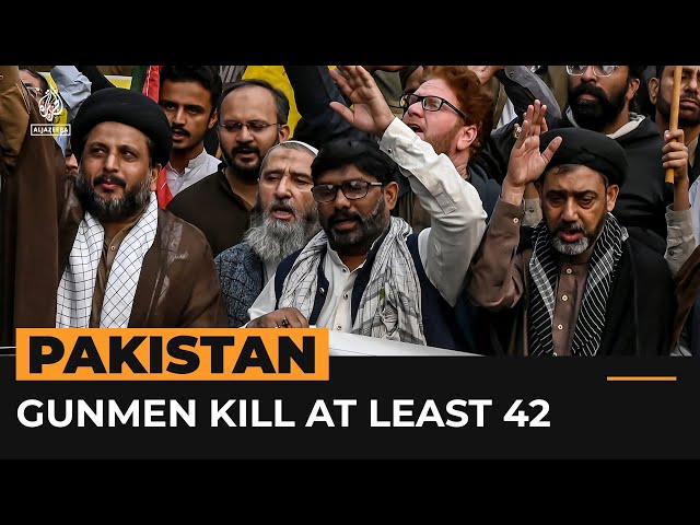 ⁣Funerals held for 42 people killed by gunmen in Pakistan’s Kurram | AJ #Shorts