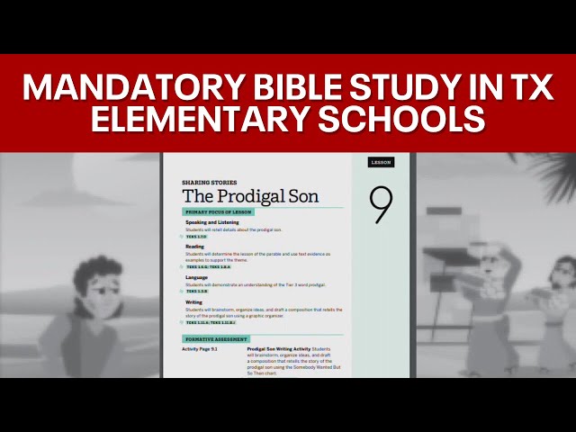 ⁣Bible study curriculum could get final approval today in TX schools