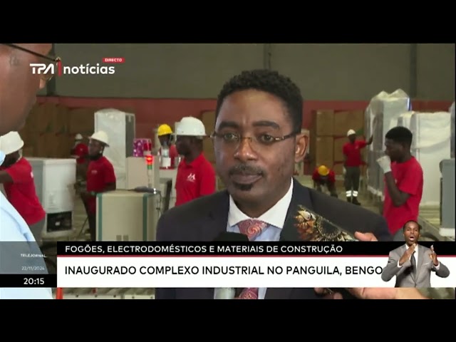 ⁣Fogões electricos e materiais de construção - Inaugurado Complexo Industrial no Panguila, Bengo