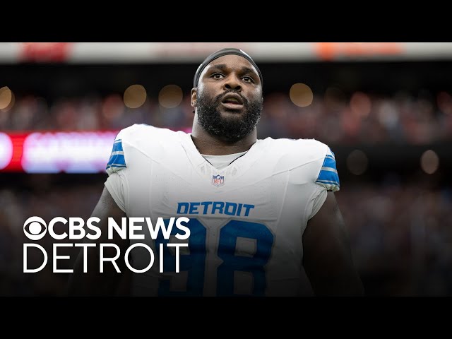 ⁣Detroit Lion D.J. Reader gives out over 200 meals to families