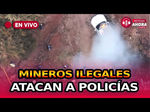 ⁣ Ocho policías heridos tras ser atacados a disparos por mineros ilegales en Trujillo