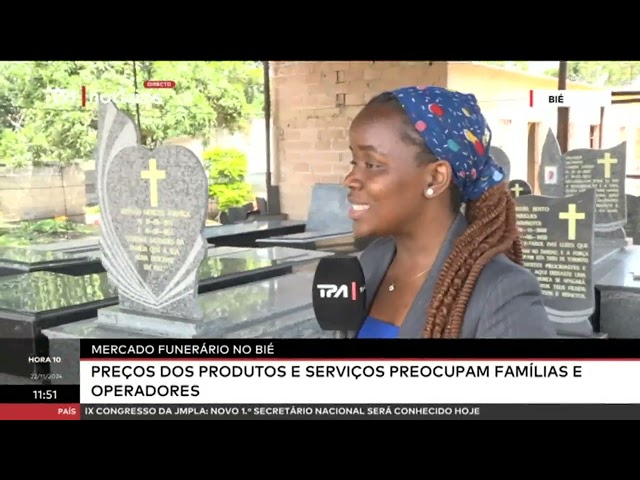 ⁣Mercado Funerário no Bié - Preços variam de acordo com a qualidade do produto, serviço ou local