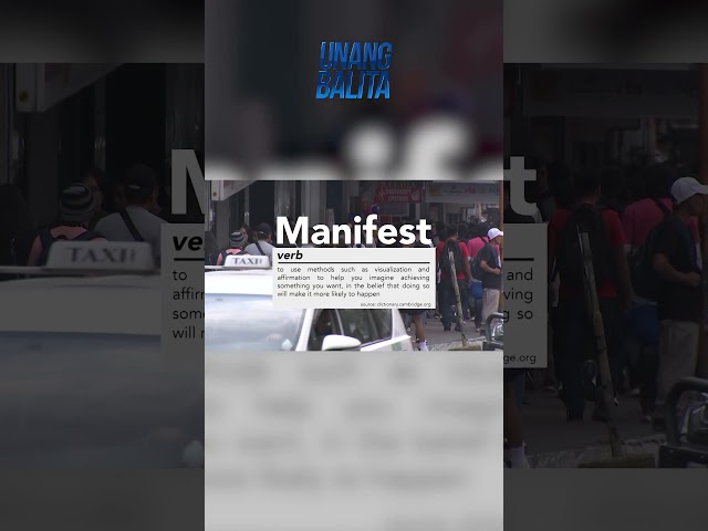 ⁣"Manifest," 2024 word of the year ng Cambridge Dictionary #shorts | Unang Balita