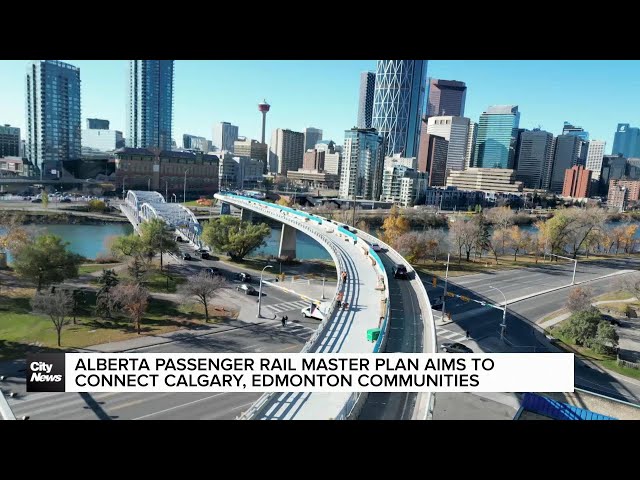 ⁣Alberta passenger rail master plan aims to connect Calgary, Edmonton communities