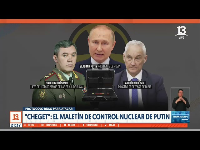 ⁣''Cheget'': El maletín de control nuclear de Putin