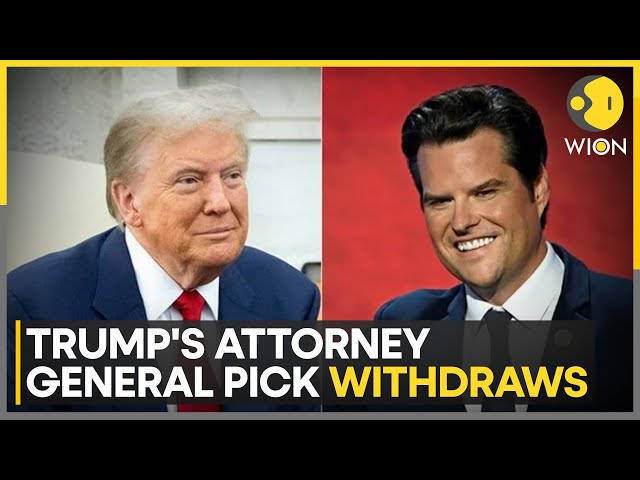 ⁣US: Matt Gaetz Withdraws as Donald Trump's Attorney General Pick | Latest News | WION