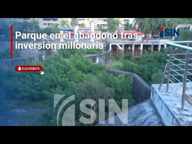 ⁣Parque en el abandono tras inversión millonaria