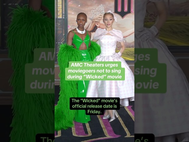 ⁣AMC theaters urge “Wicked” moviegoers not to sing #shorts (edited)