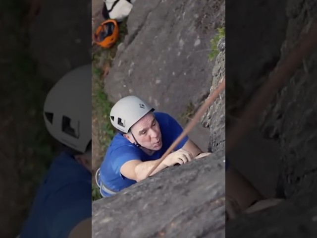 ⁣Rock climbing helps those with Parkinson’s disease improve balance, mobility, strength #shorts