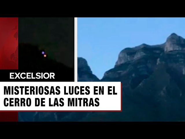 ⁣Reportan otra vez misteriosas luces en el Cerro de las Mitras, en Monterrey