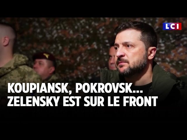 ⁣Koupiansk, Pokrovsk... Zelensky est sur le front ｜LCI