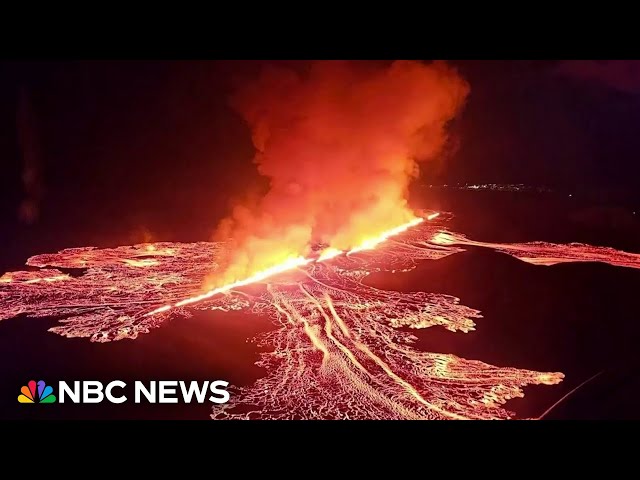 ⁣Iceland volcano erupts for the seventh time this year