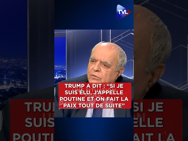 ⁣"Trump a dit : "Si je suis élu, j'appelle Poutine et on fait la paix tout de suite&qu