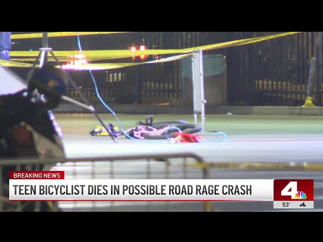 ⁣Teen bicyclist dies in possible road rage crash in Exposition Park