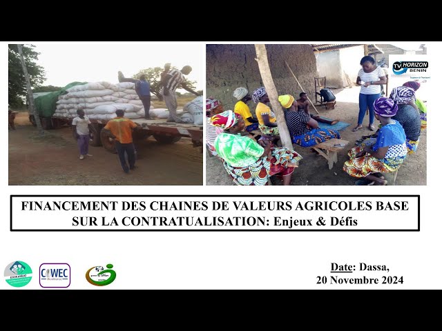 ⁣HORIZON TV BENIN: FINANCEMENT DES CHAINES DE VALEURS AGRICOLES BASE SUR LA CONTRATUALISATION