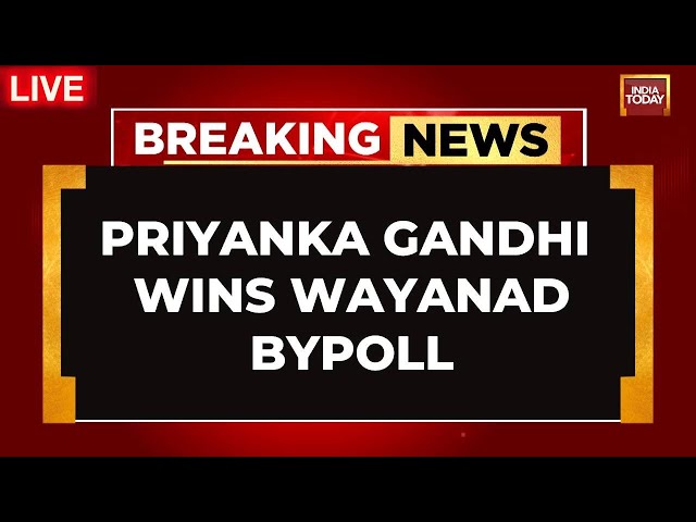 ⁣Wayanad By Election Result LIVE Updates: Debutant Priyanka Gandhi Wins Wayanad | BJP Vs Congress