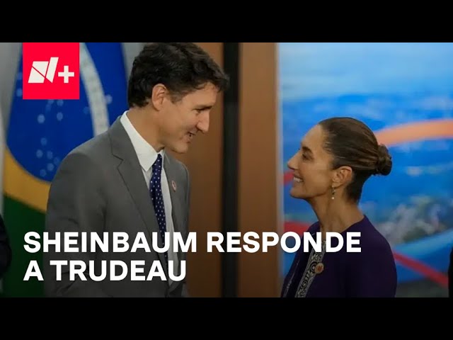 ⁣Sheinbaum reacciona a declaraciones de Justin Trudeau sobre el T-MEC - En Punto