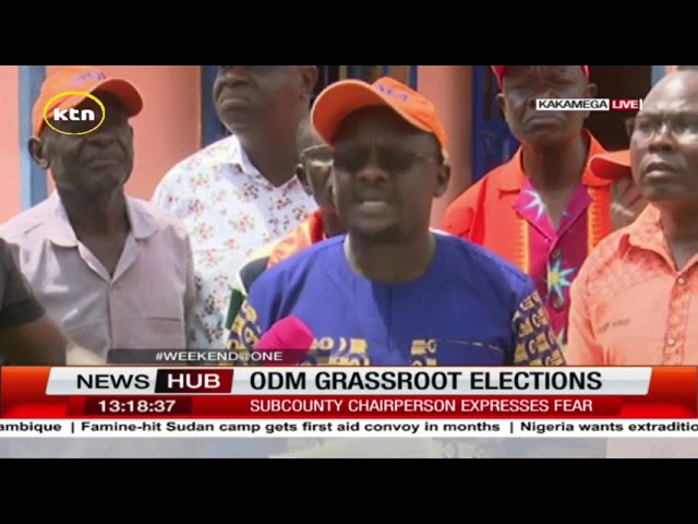 ⁣ODM sub county chairperson in Kakamega expresses fear ahead of the grass root elections