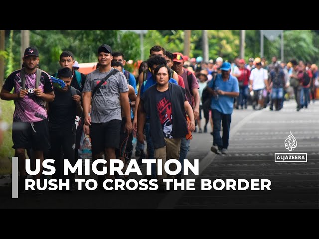 ⁣Rush to cross US border: Thousands hope to enter before Trump takes office