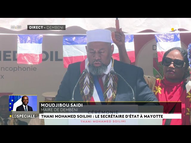 ⁣Prise de parole de Moudjibou Saidi maire de Dembeni