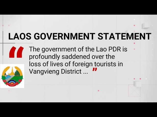 ⁣Laos government breaks silence on the deaths of six tourists from methanol poisoning