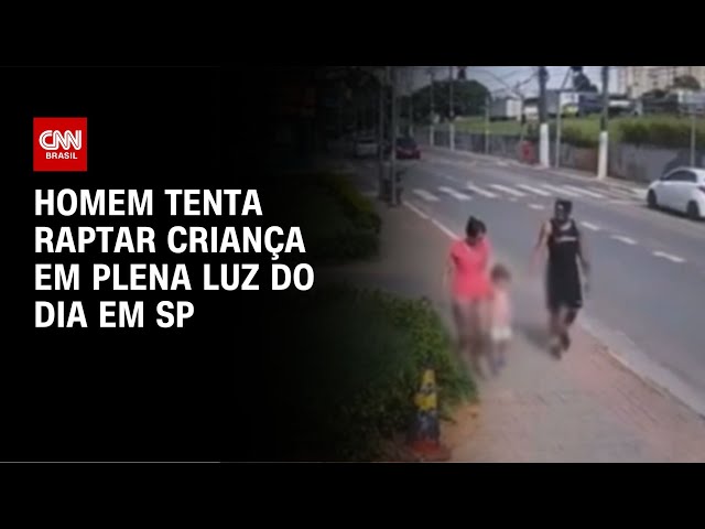 ⁣Homem tenta raptar criança em plena luz do dia em SP | AGORA CNN