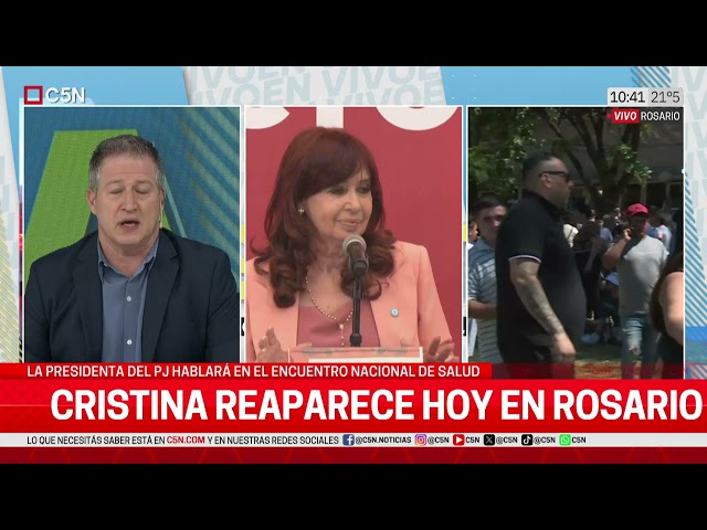 ⁣Expectativa por la palabra de Cristina Kirchner en Rosario