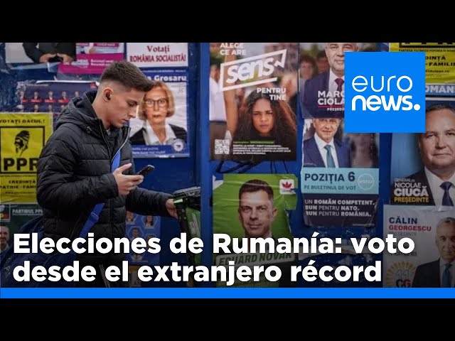 ⁣Las elecciones rumanas comienzan desde el extranjero con un despliegue récord