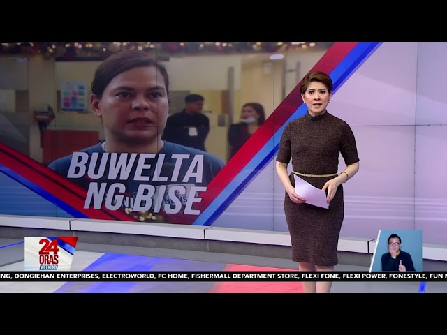 ⁣24 Oras Weekend: Mga tirada at banta ni VP Sara