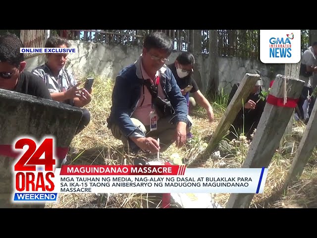 ⁣Mga tauhan ng media, nag-alay ng dasal at bulaklak para sa ika-15 taong... | 24 Oras Weekend