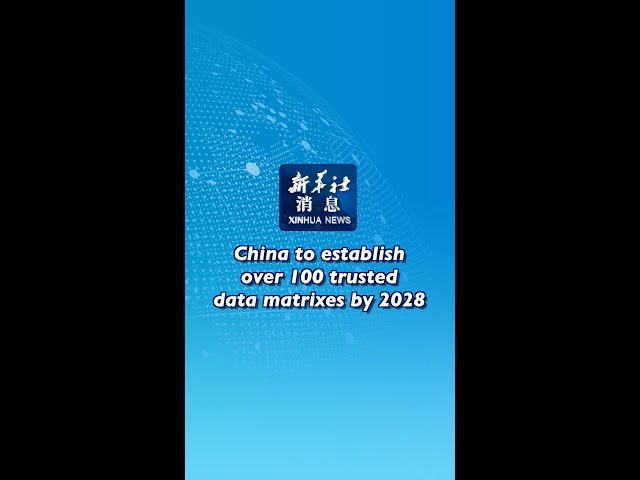 ⁣Xinhua News | China to establish over 100 trusted data matrixes by 2028