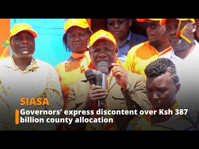 ⁣Governors express discontent over Ksh 387 billion county allocation