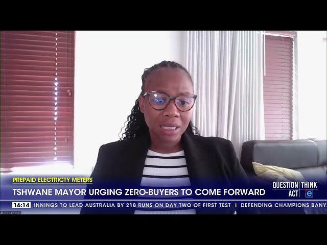 ⁣Prepaid Electricity Meters | Tshwane mayor urging zero buyers to come forward