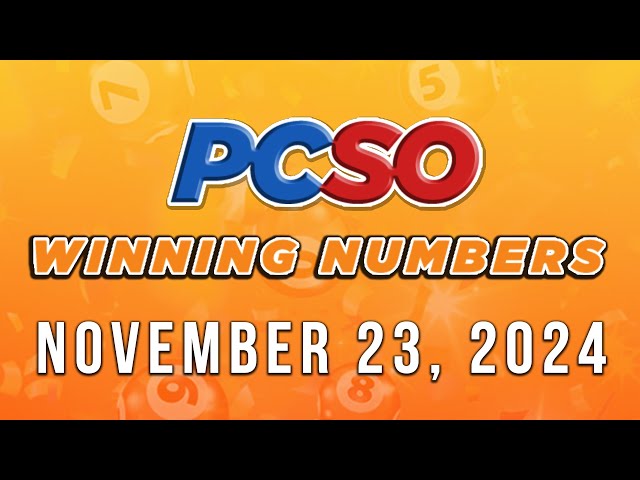 ⁣P29M Jackpot Grand Lotto 6/55, 2D, 3D, 6D, and Lotto 6/42 | November 23, 2024