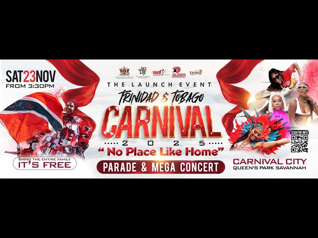 ⁣Launch Of T&T Carnival 2025: 'No Place Like Home' Parade And Mega Concert