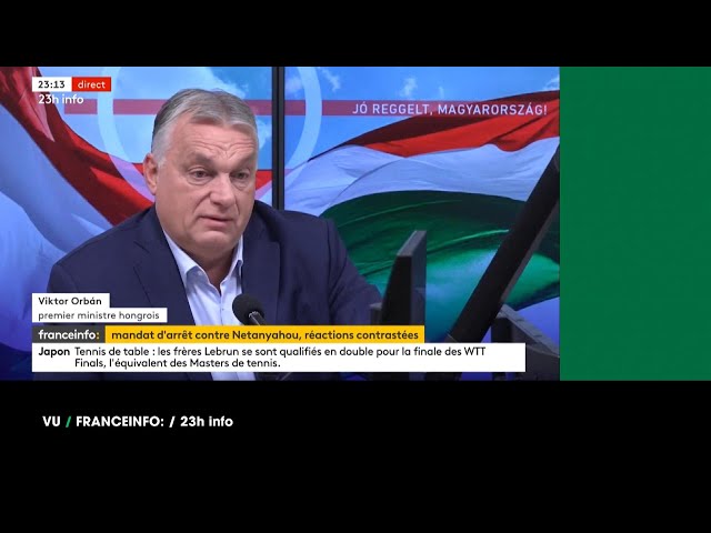 ⁣Vu du 23/11/24 : Orban contre la CPI