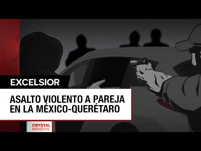 ⁣Asaltan a pareja que transitaba por la México-Querétaro y les roban camioneta y dinero