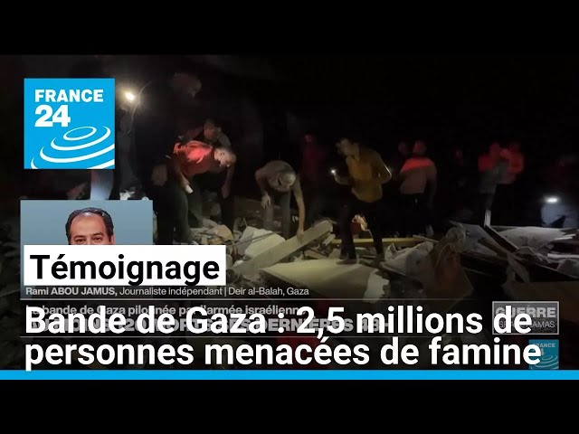 ⁣Témoignage : près de 2,5 millions de personnes menacées de famine à Gaza • FRANCE 24