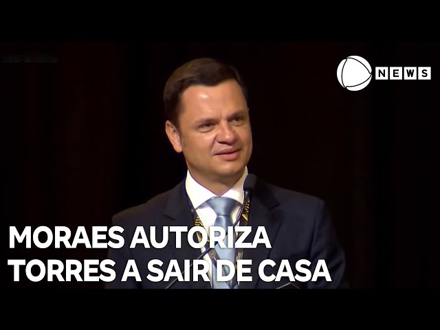 ⁣Moraes autoriza Anderson Torres a sair de casa para cuidar da mãe