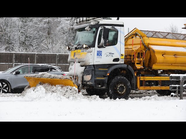 ⁣Storm Bert brings heavy snow to the UK