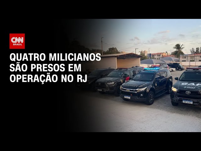 ⁣Quatro milicianos são presos em operação no RJ | AGORA CNN