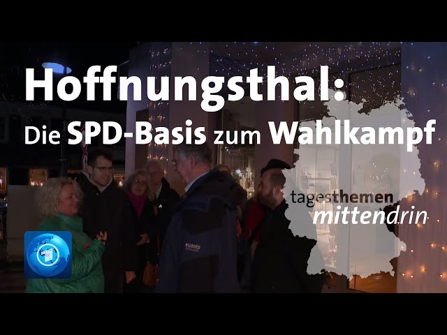 ⁣Hoffnungsthal (Rösrath): Die SPD-Basis zum Wahlkampf | tagesthemen mittendrin