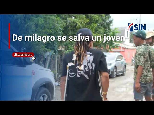 ⁣De milagro se salva un joven que quedó en medio de fuego cruzado entre la policía y delincuentes