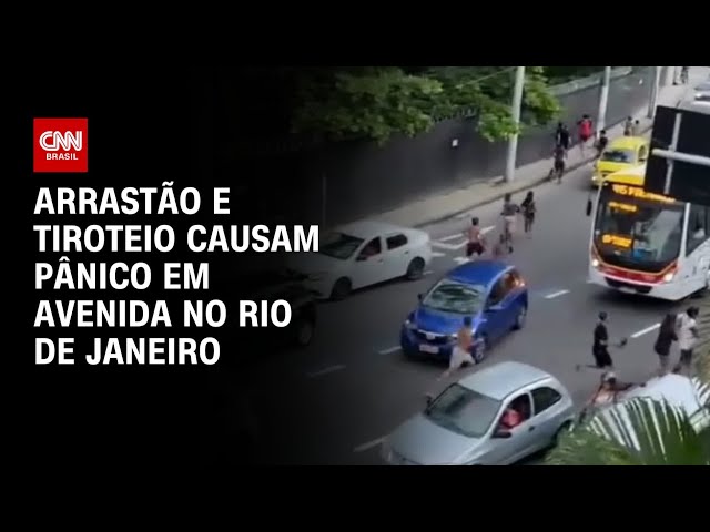 ⁣Arrastão e tiroteio causam pânico em avenida no Rio de Janeiro | CNN PRIME TIME