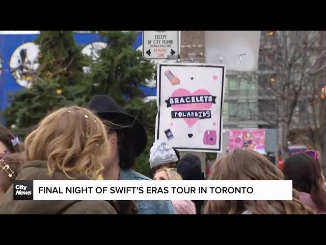 ⁣Final night of Taylor Swift’s Eras Tour in Toronto