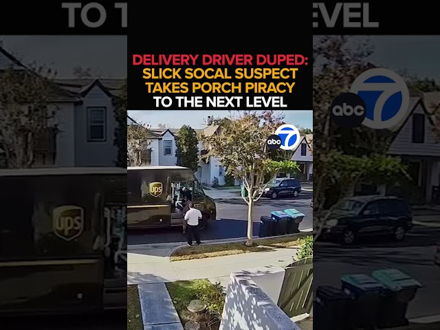 ⁣Package thief poses as homeowner to steal laptop from UPS driver in Irvine