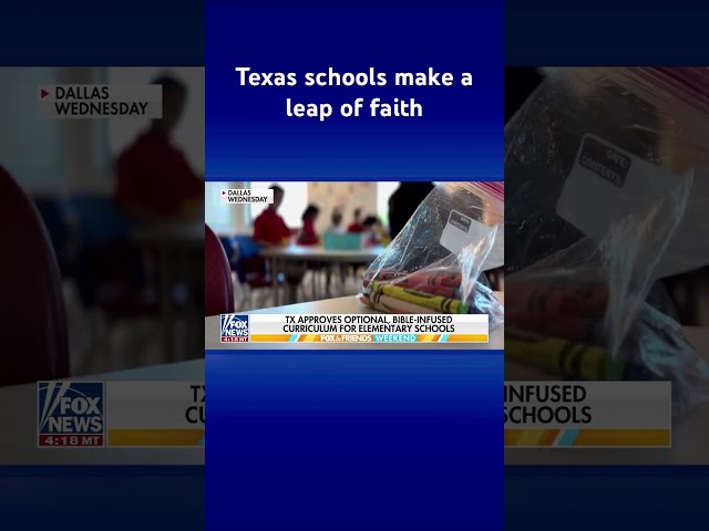 ⁣Texas approves optional Bible-infused curriculum for elementary schools #shorts