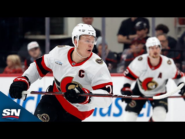 ⁣Senators’ Tkachuk Goes Toe-To-Toe With Canucks’ Joshua