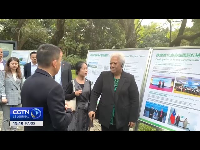 ⁣En Chine, la Première ministre samoane prend connaissance de la protection des mangroves